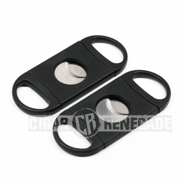 CAO Double Blade Stainless Steel Exact-Cut Cigar Cutter - Black/White