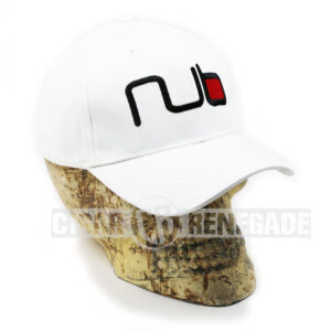 Oliva Nub Cigar Embroidered Adjustable Cap Hat - White