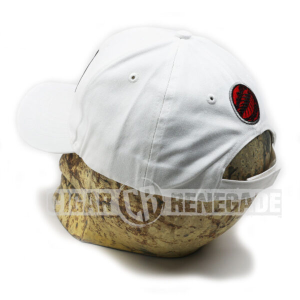 Oliva Nub Cigar Embroidered Adjustable Cap Hat - White