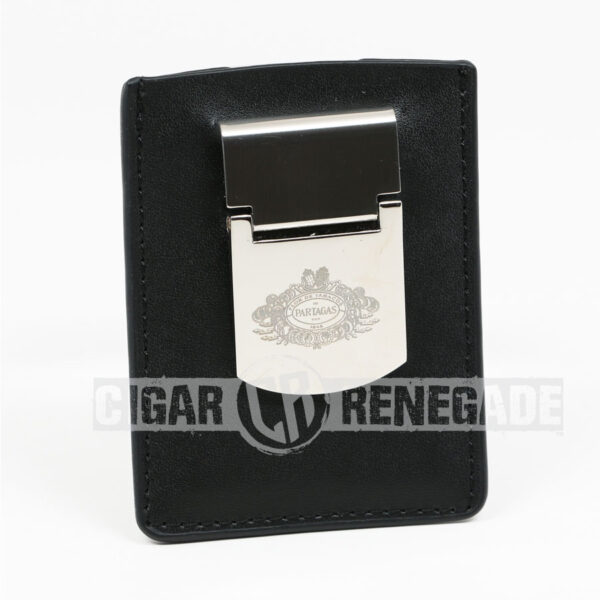 Partagas Cigar Leather Wallet Card Holder Money Cash Clip