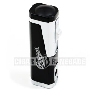 Partagas Triple Flame Adjustable Refillable Cigar Torch Lighter Bullet Cutter